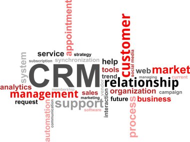 kelime bulutu - crm