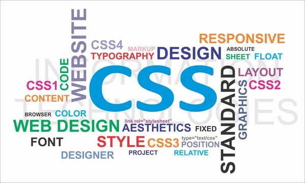 Word cloud - css — Stockvector