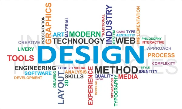 Palabra nube - diseño — Archivo Imágenes Vectoriales