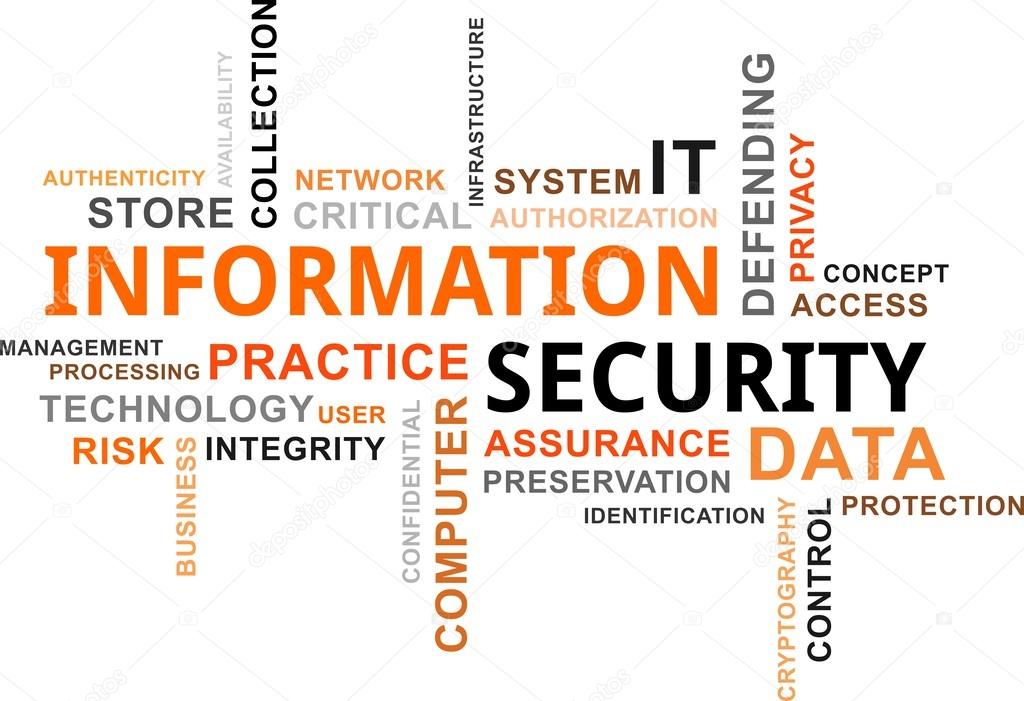 Word cloud - information security