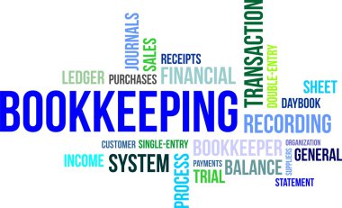 Word cloud - bookkeeping clipart