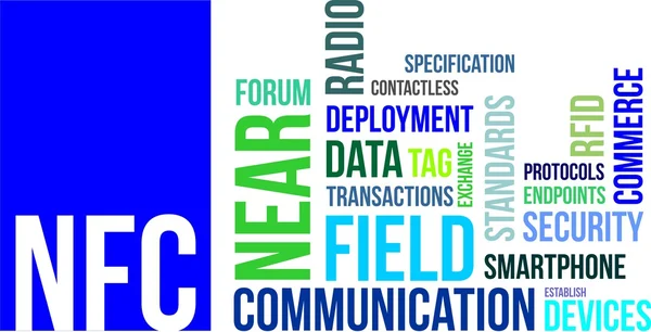 Word cloud - nfc — Stockvector