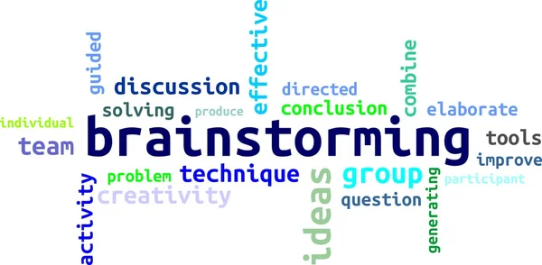 Word cloud - brainstorming — Stock vektor