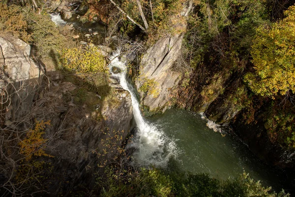 Waterval Herfstlandschappen Het Bos — Stockfoto
