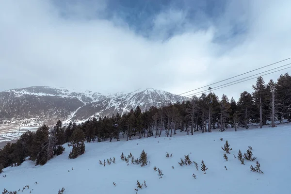 Comprensorio Sciistico Andorra Nell Inverno Del 2022 — Foto Stock