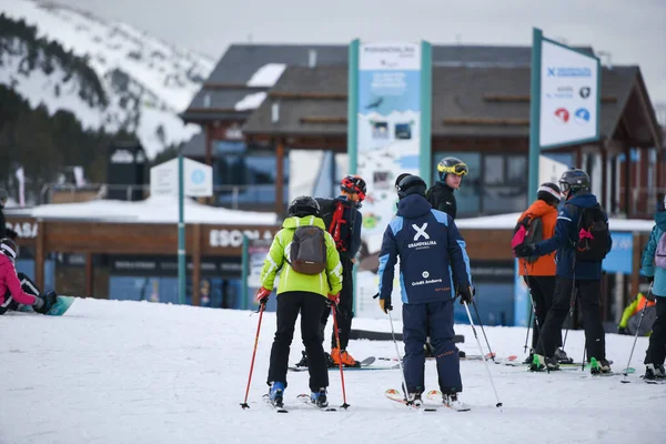 Grandvalira Andorra 2022 Enero Ski Resot Grandvalira Invierno Los Pirineos — Foto de Stock