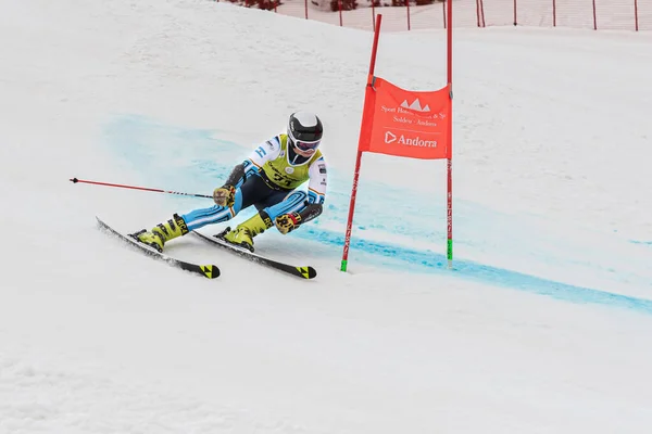 Grandvalira Andorra 2022 Március Bautista Alarcon Arg Versenyez Mens Giant — Stock Fotó