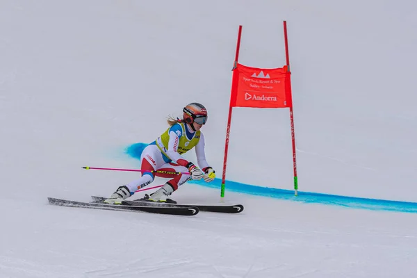 Grandvalira Andorra 2022 Jasmina Suter Sui Competition Womens Giant Slalom — 스톡 사진