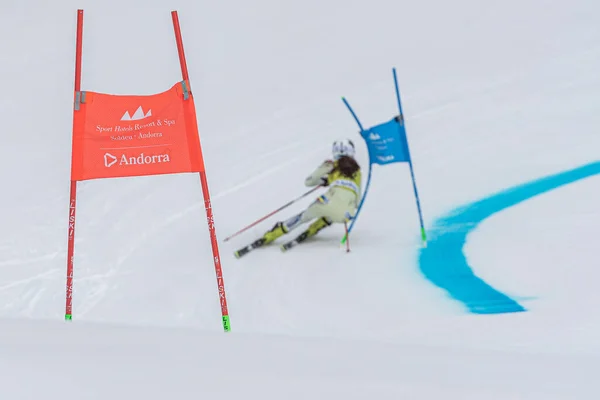 Grandvalira Andorra 2022 March Iria Medinaand Competing Womens Slalom Europa — Stock Photo, Image