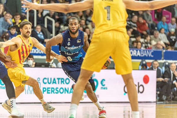 Andorra Vella Andorra 2022 Abril Jugadores Partido Liga Acb Entre — Foto de Stock