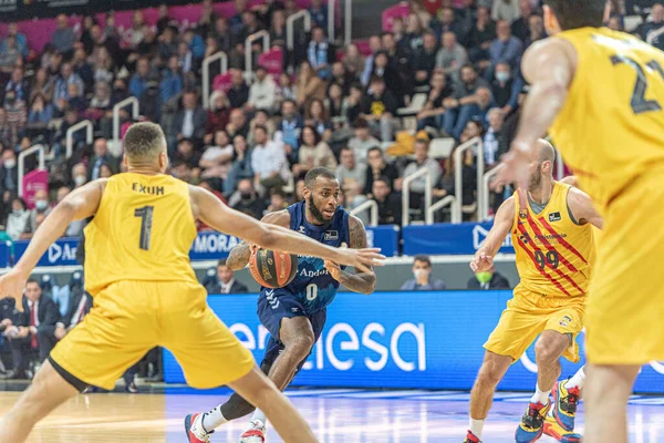 Andorra Vella Andorra 2022 Abril Jugadores Partido Liga Acb Entre — Foto de Stock