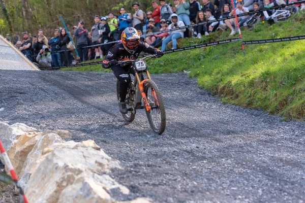 Lourdes France 2022 March Aaron Gwin Usa Competes Uci Mountain — Stock Photo, Image