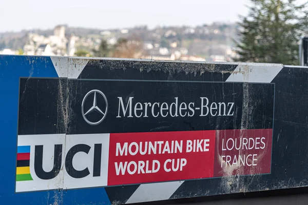 Lourdes Fransa Mart 2022 Uci Dağ Bisiklet Dünya Kupası 2022 — Stok fotoğraf