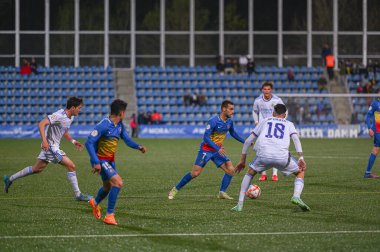 Andorra La Vella, ANDORRA: 2022 8 NİSAN: PRIMERA RFEF FC ANDORRA 2 - 1 GERÇEK MAÇEĞİNDE ÇALIŞTI