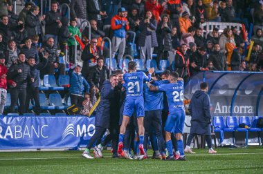 Andorra La Vella, ANDORRA: 2022 8 NİSAN: PRIMERA RFEF FC ANDORRA 2 - 1 GERÇEK MAÇEĞİNDE ÇALIŞTI