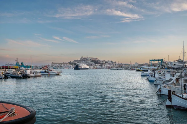 스페인 2022 Panorama Eivissa City Ibiza Island Spain 2022 — 스톡 사진