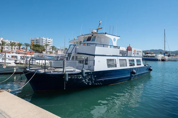 Sant Antoni Portmany Spain 2022 April Boat Panorama City Sant — Foto de Stock