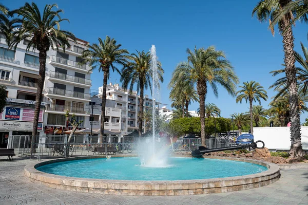 Sant Antoni Portmany Spanje 2022 April Panorama Van Stad Sant — Stockfoto