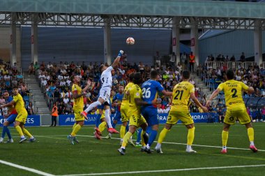 Andorra La Vella, Andorra. 22 Mayıs 2022. 2022 'de FC Andorra 1 ile UCAM Murcia arasındaki ilk RFEF karşılaşmasında yer alan oyuncular.