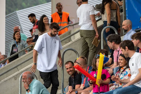 Andorra La Vella, Andorra. 22 Mayıs 2022. Gerard Pique, 2022 yılında FC Andorra 1 - 0 UCAM Murcia arasındaki ilk RFEF karşılaşmasında Estadi Nacional başkanlığına girdi..