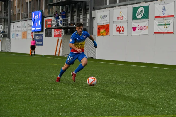 Andorra La Vella, Andorra. 22 Mayıs 2022. 2022 'de FC Andorra 1 ile UCAM Murcia arasındaki ilk RFEF karşılaşmasında yer alan oyuncular.