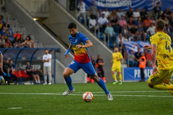 Andorra La Vella, Andorra. 22 Mayıs 2022. 2022 'de FC Andorra 1 ile UCAM Murcia arasındaki ilk RFEF karşılaşmasında yer alan oyuncular.