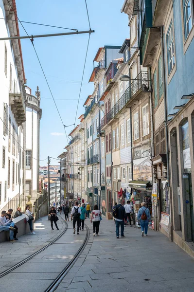 Porto Portugal 2022 Mai Menschen Clerigos Tower Wahrzeichen Porto Portugal — Stockfoto