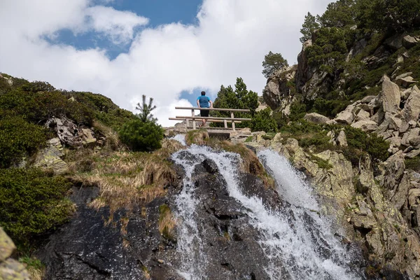 Waterval Vall Incles Andorra Het Voorjaar 2022 — Stockfoto