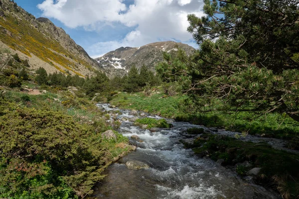 Paisaje Vall Incles Andorra Primavera 2022 —  Fotos de Stock