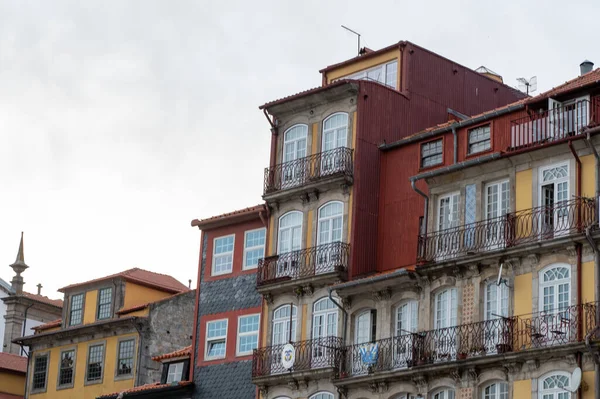 Porto Portogallo 2022 Maggio Facciate Case Con Piastrelle Nella Città — Foto Stock