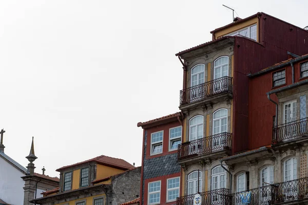 Porto Portugal 2022 Mai Häuserfassaden Mit Ziegeln Der Stadt Porto — Stockfoto