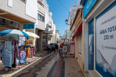 Lagos, Portekiz. 2022 Mayıs 06. 2022 yazında Portekiz 'in Algarve kentindeki Lagos şehrinin panoraması.