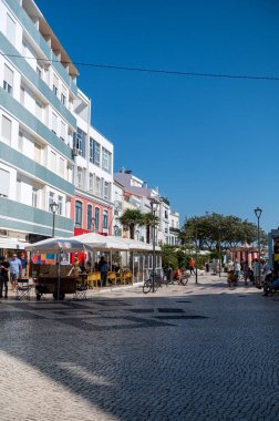 Lagos, Portekiz. 2022 Mayıs 06. 2022 yazında Portekiz 'in Algarve kentindeki Lagos şehrinin panoraması.