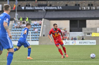 Andorra La Vella, Andorra . 2022 Haziran 6. Jordi Rubio ve 2022 Uluslar Ligi karşılaşmasında Andorra 0 - 0 Moldova.