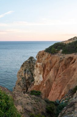 Portekiz, Lagos 'taki Algarve' de Ponta de Piedade 'nin bakış açısı.