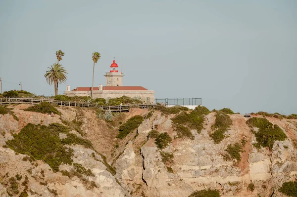 Portekiz, Lagos 'taki Algarve sahilindeki Ponta de Piedade deniz feneri..