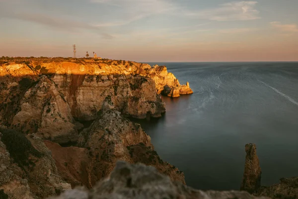 Portekiz, Lagos 'taki Algarve' de Ponta de Piedade 'nin bakış açısı.