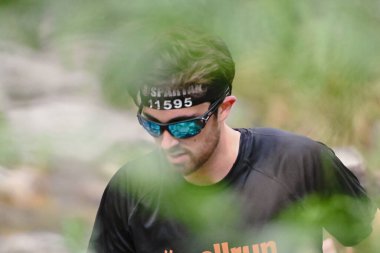 Encamp, Andorra: 11 Haziran 2022: 11 Haziran 2022 tarihinde Andorra 'da düzenlenen 2020 Sparta Yarış Engelli Yarış Yarışına yarışmacılar katıldı..