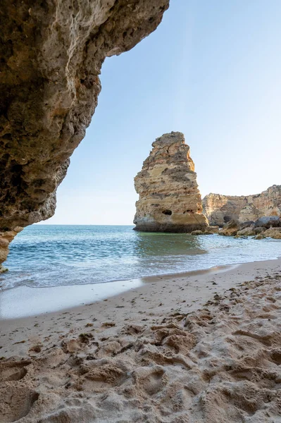 Beautiful Praia Marina Algarve Portugal — Foto de Stock