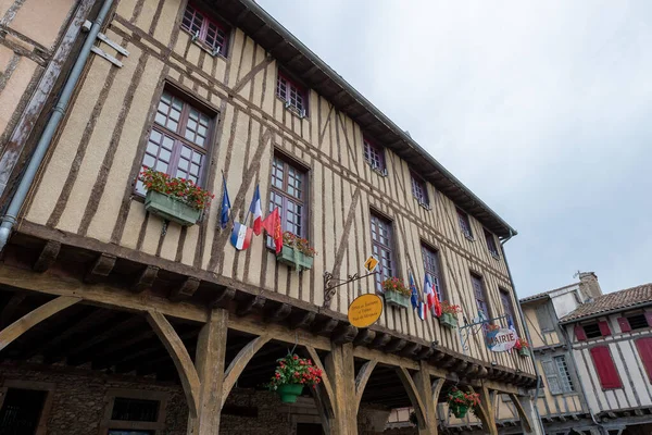 Mirepoix France Ausgut 2022 Old Framework Houses Main Square Medieval — Stok fotoğraf