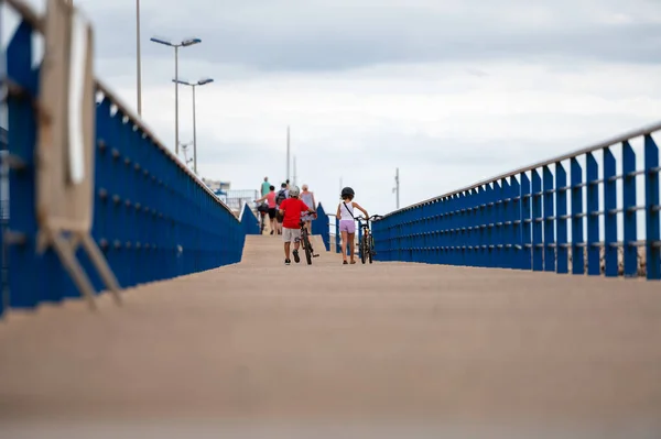 Cambrils Spanien 2022 September Panorama Ende Des Sommers Der Touristenstadt — Stockfoto