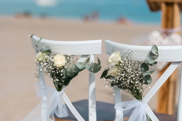 Wedding Altar Beach Tarragona Spain — Stock Photo, Image