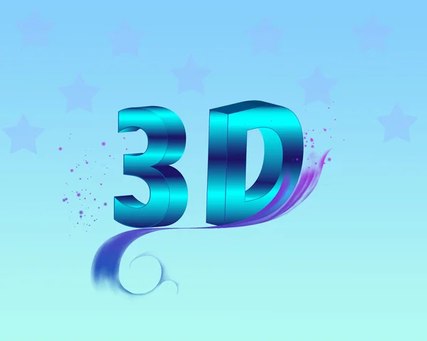 3D текст тлом — стокове фото