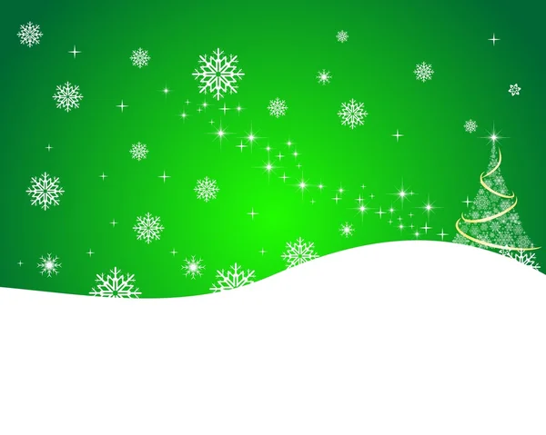 Navidad verde — Vector de stock