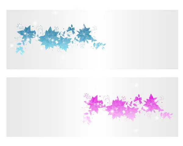 Floral banner — Stockvector