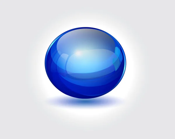 Vector de bola brillante azul — Archivo Imágenes Vectoriales
