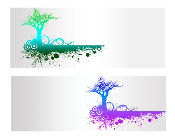 Colorful Nature Vector Banner — Stock Vector