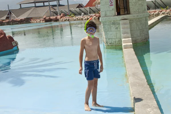 Sweet Little Diver in the Sea Park,Turkey — Stock Photo, Image