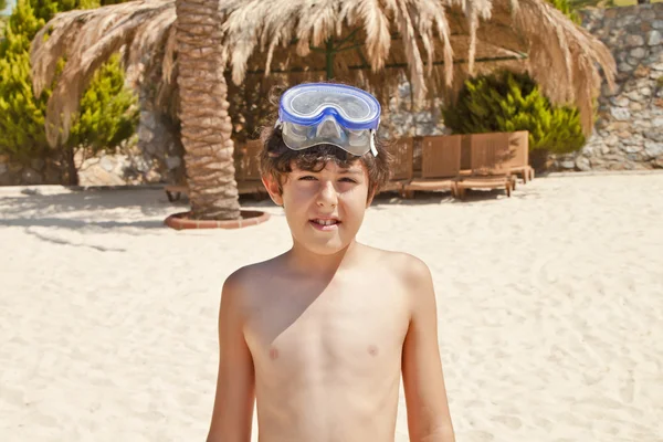 Sweet Little Diver in the Sea Park,Turkey — Stock Photo, Image