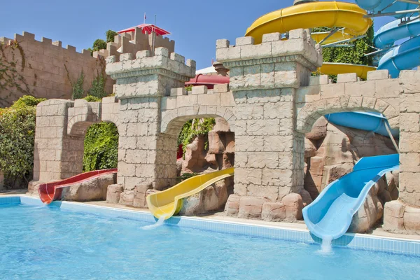 Zabawa czas aqua parku w izmir, Turcja — Zdjęcie stockowe